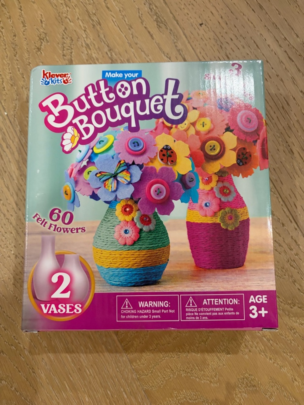 Button Bouquet Felt Flowers Craft Kit